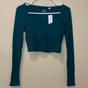 cropped long sleeve
